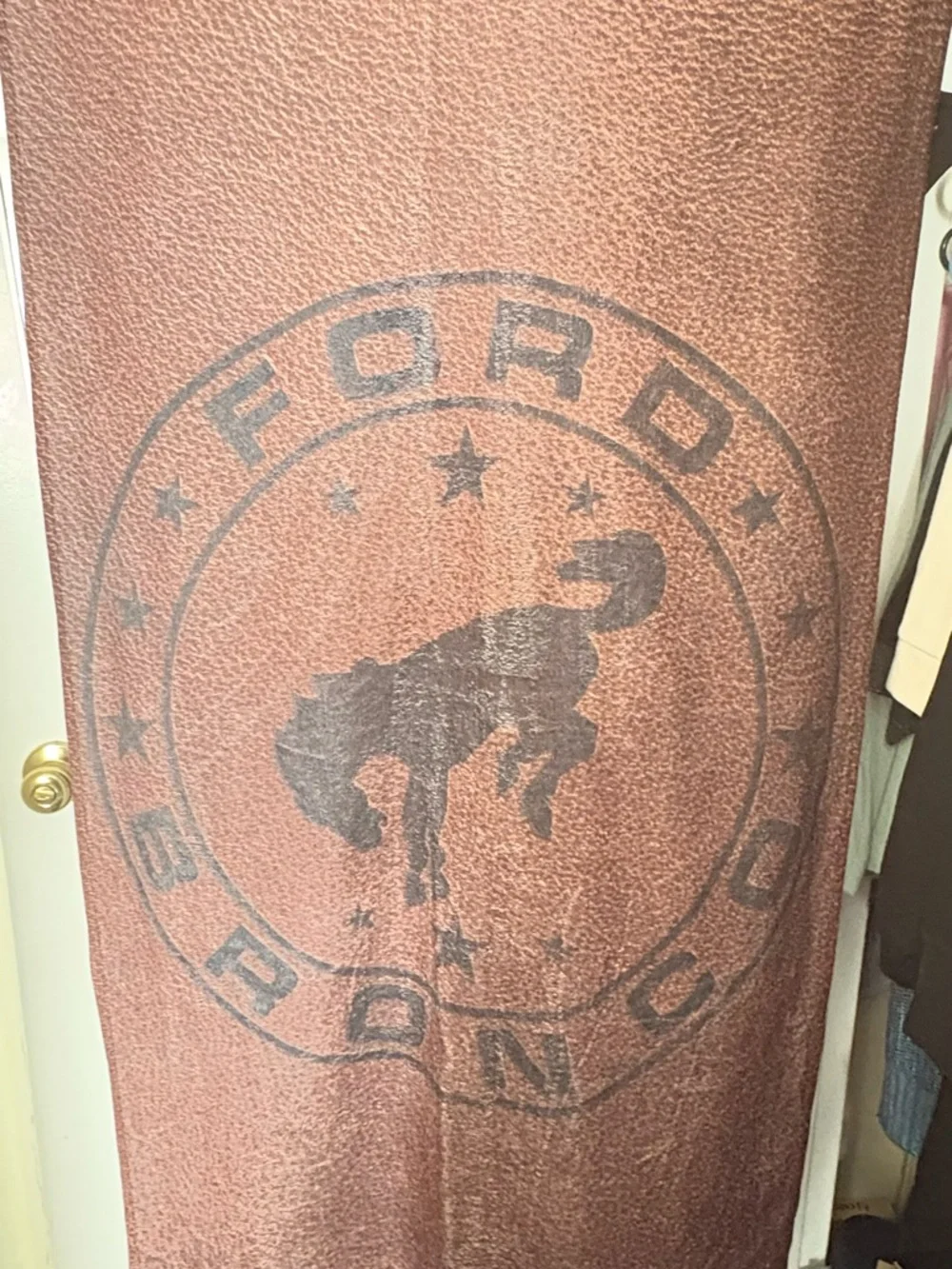 FORD Bronco Rust Brown Beach Towel - Ford Brand